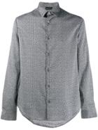 Emporio Armani Monogram Print Shirt - Grey