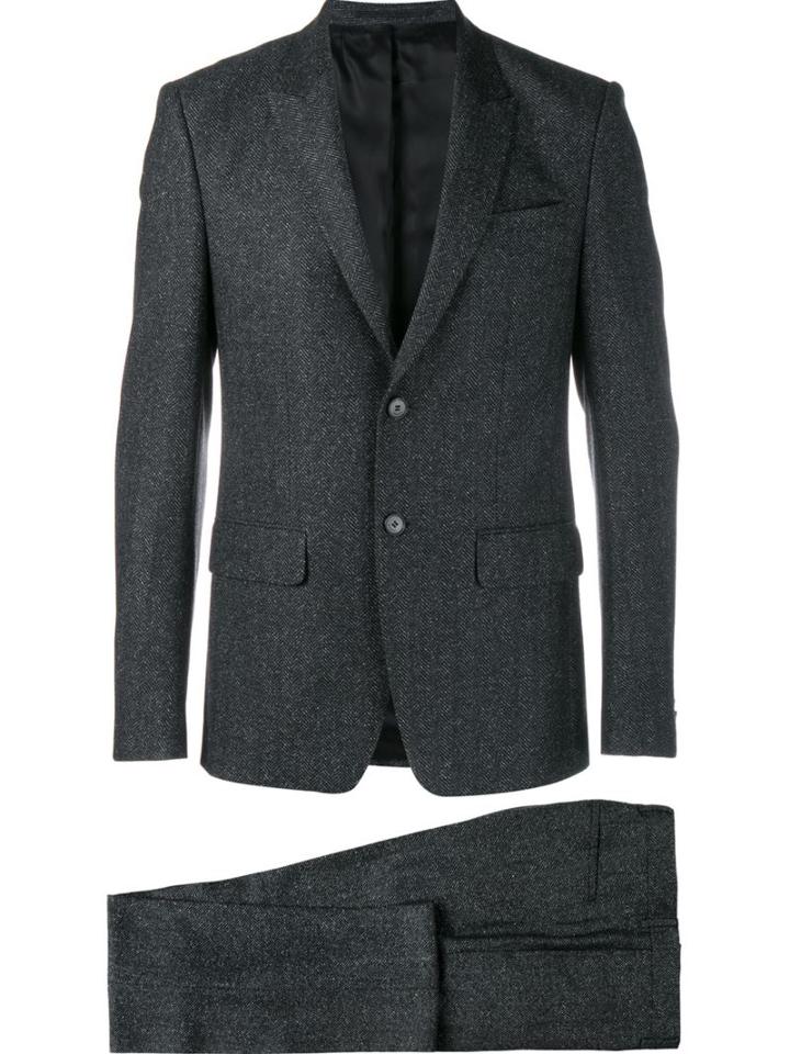 Givenchy Two Piece Suit, Men's, Size: 48, Grey, Silk/cotton/acetate/wool