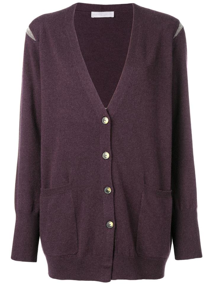 Fabiana Filippi Buttoned Loose Cashmere - Pink