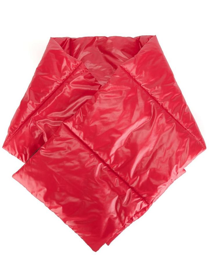 Msgm - Padded Scarf - Women - Polyamide - One Size, Women's, Red, Polyamide