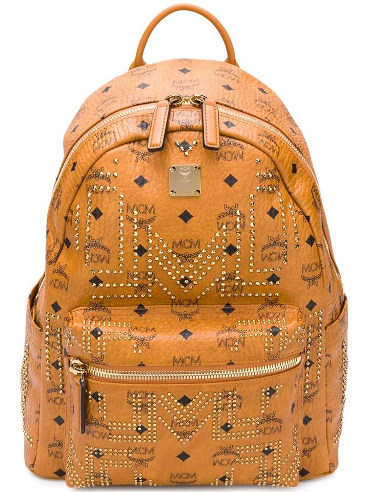 Mcm Medium Stark Backpack - Brown