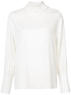 Dice Kayek Roll Neck Top - White