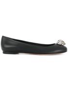Alexander Mcqueen Skull Ballerinas - Black