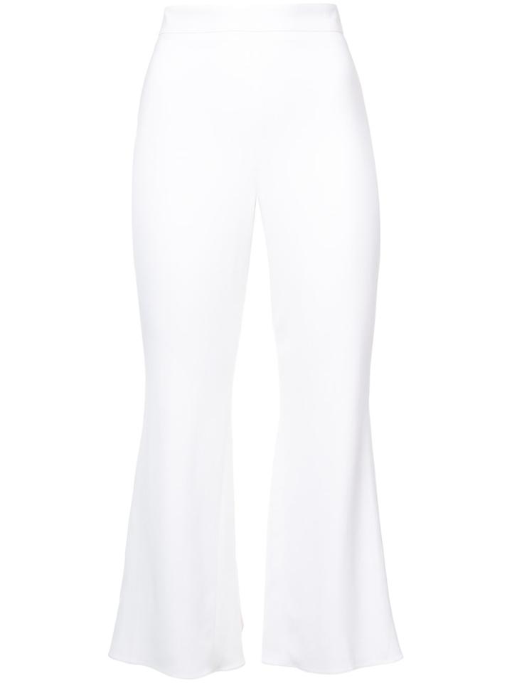 Cushnie Et Ochs High Waisted Cropped Trousers - White