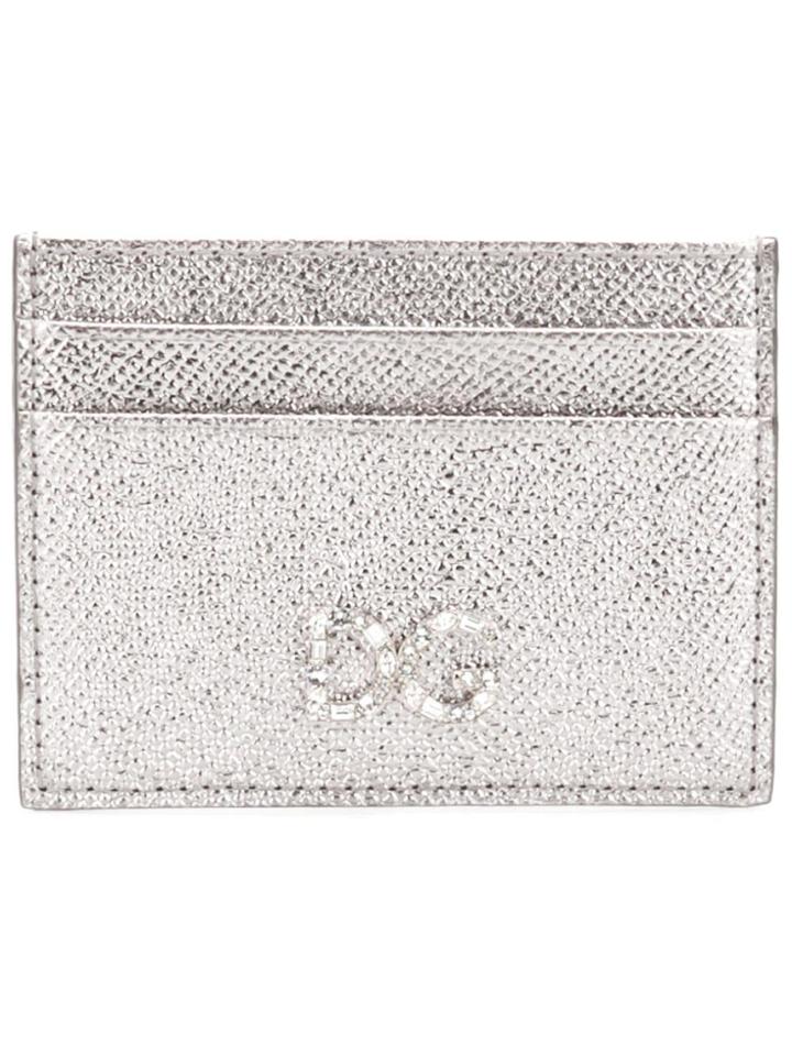 Dolce & Gabbana Logo Plaque Card Holder - Metallic