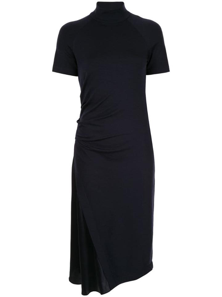 Brunello Cucinelli Short Sleeve Midi Dress - Blue