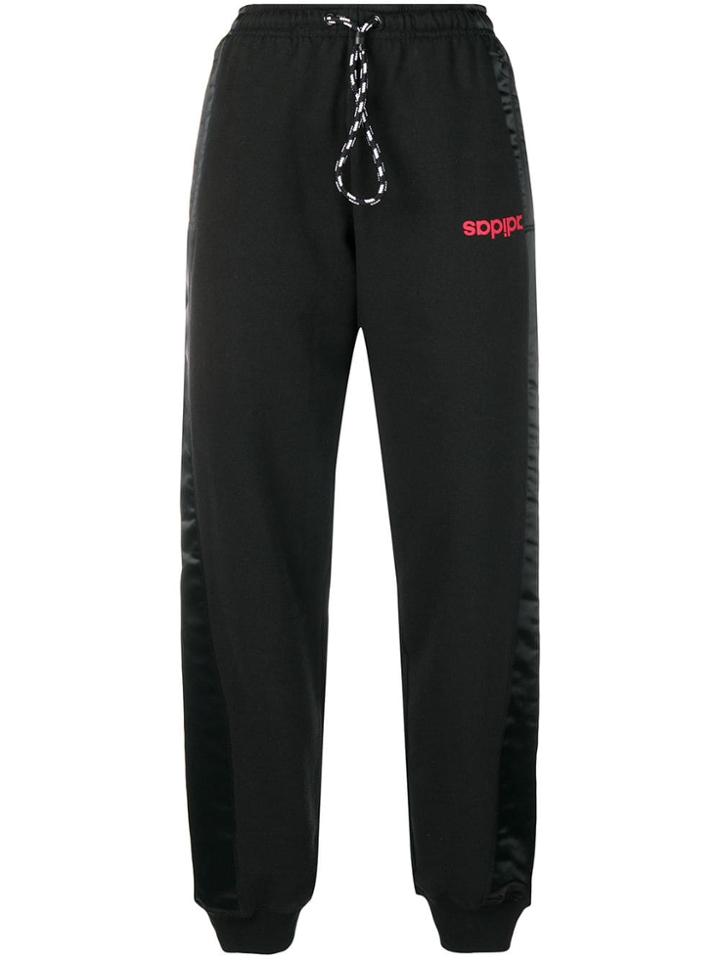 Adidas Originals By Alexander Wang Loose Fit Track Trousers - Black