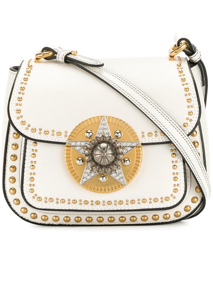 Miu Miu Dahlia Star Crossbody Bag - White
