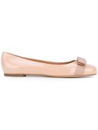 Salvatore Ferragamo Vara Bow Ballerina Shoes - Nude & Neutrals