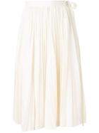 Dice Kayek Accordion Pleat Midi Skirt - White