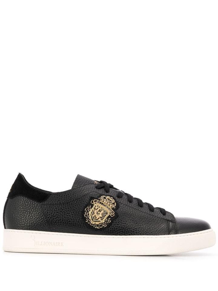 Billionaire Low-top Logo Sneakers - Black