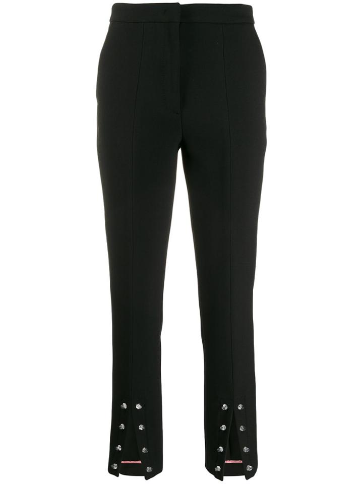 Vivetta Embellished Cropped Trousers - Black