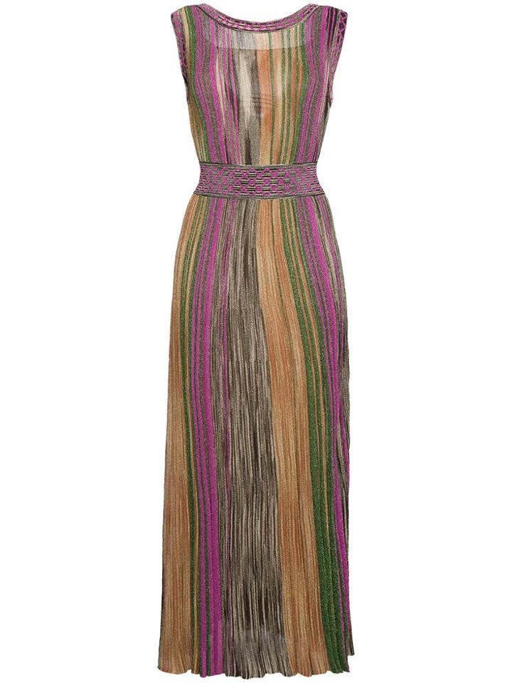 Missoni Sleeveless Striped Maxi Dress - Multicolour