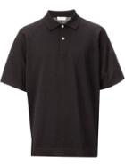 En Route Boxy Polo Shirt, Men's, Size: 2, Black, Polyester
