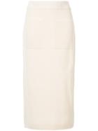Cityshop Knitted Midi-skirt - Nude & Neutrals