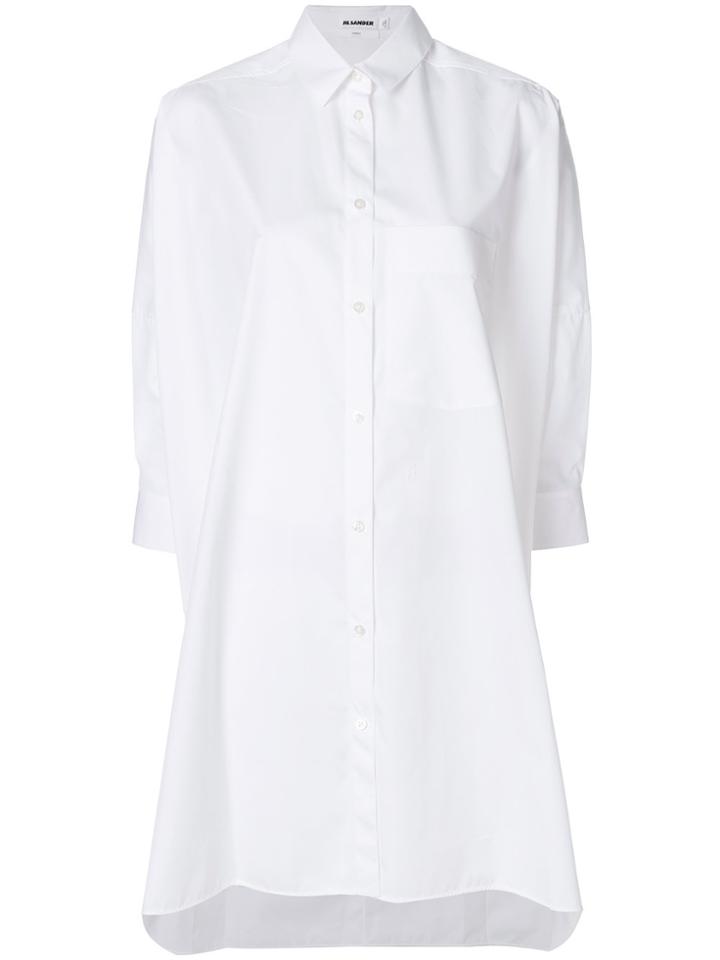 Jil Sander Extra Long Shirt - White