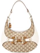 Gucci Vintage Bamboo Half Moon Hobo Bag - Neutrals