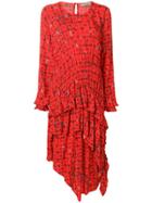 Preen Line Sinead Floral Vine Dress - Red
