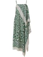 Christian Wijnants Floral Shift Midi Dress - White