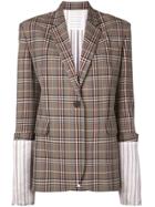 Monse Plaid Two-piece Suit - Brown