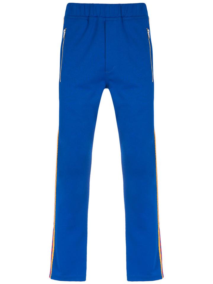 À La Garçonne - Straight Panelled Trousers - Women - Cotton/polyester - G, Blue, Cotton/polyester