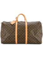Louis Vuitton Vintage Keepall 60 Luggage Bag - Brown