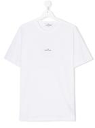 Stone Island Junior Logo Printed T-shirt - White