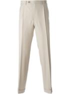 Canali Tailored Trousers, Men's, Size: 52, Nude/neutrals, Wool