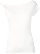 Jacquemus Asymmetric Boat Neck T-shirt - White