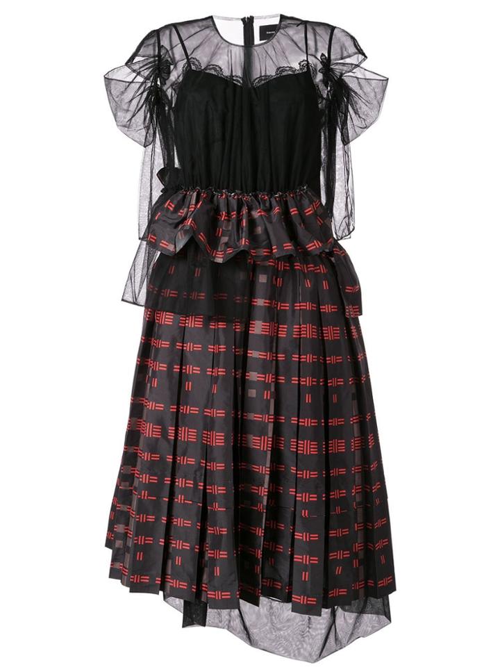 Simone Rocha Multi Material Dress - Black