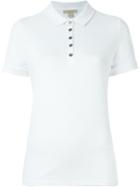 Burberry Brit Classic Polo Shirt, Women's, Size: Large, White, Cotton/spandex/elastane