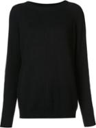 Organic By John Patrick Ribbed Sweater, Women's, Size: Small, Black, Cotton/cashmere