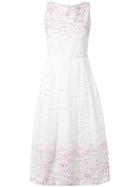 Sara Roka Striped Midi Dress - White