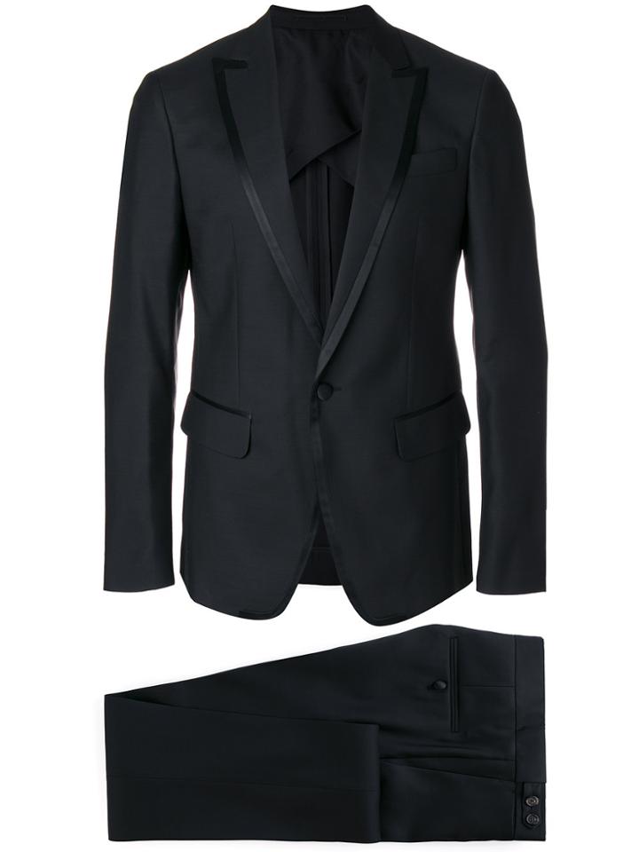 Dsquared2 Satin Lapel Dinner Suit - Black