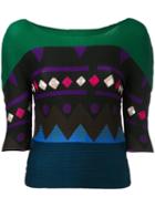 Issey Miyake Cauliflower - Patterend Top - Women - Polyester - One Size, Green, Polyester