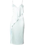 Cushnie Et Ochs Ruffled Dress - Blue
