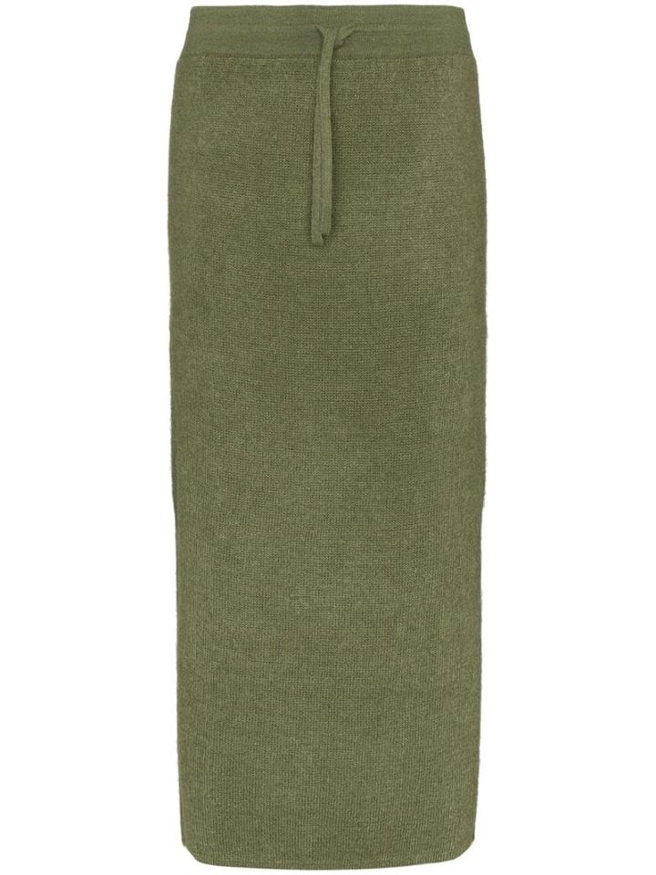 Rejina Pyo Drawstring Midi Skirt - Green