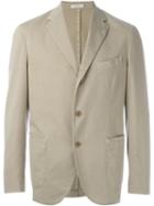 Boglioli Notched Lapel Blazer, Men's, Size: 48, Nude/neutrals, Cotton/spandex/elastane/cupro