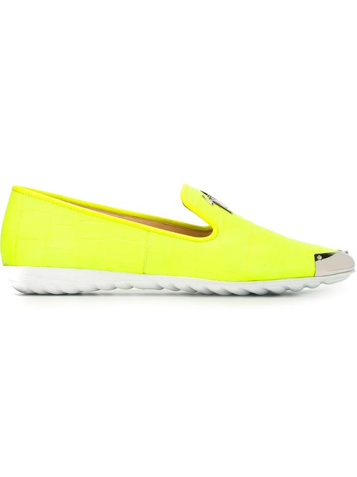 Giuseppe Zanotti Design Contrasted Toe Cap Loafers