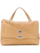 Zanellato Foldover Top Shoulder Bag - Nude & Neutrals