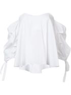 Caroline Constas Off-shoulders Ruffled Blouse - White