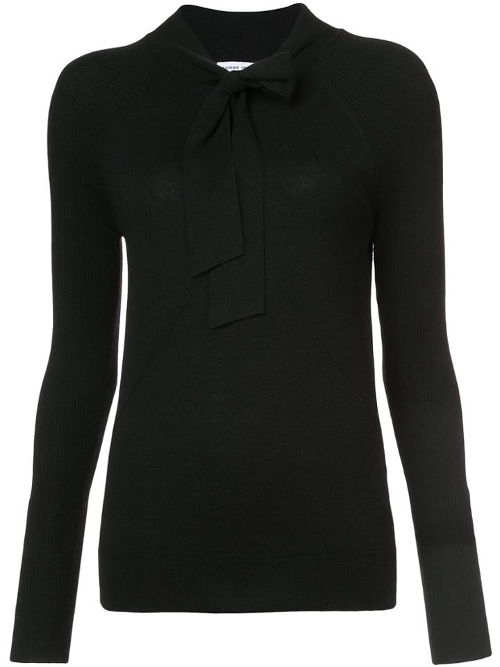 Tomas Maier Tie Neck Jumper - Black