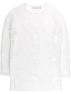 Zoe Karssen - Star Detail Mesh Top - Women - Polyester/spandex/elastane - S, White, Polyester/spandex/elastane