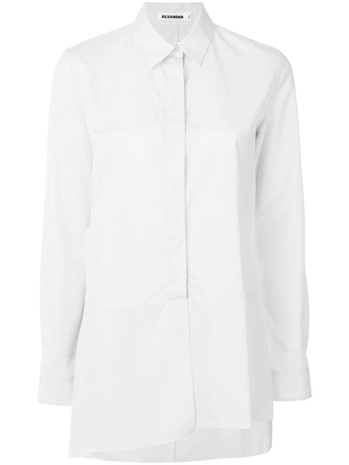 Jil Sander Asymmetric Hem Shirt - White