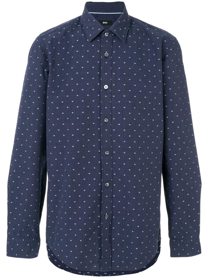 Boss Hugo Boss Polka Dot Shirt - Blue