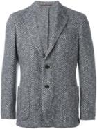 Eleventy Patch Pocket Blazer, Men's, Size: 50, Grey, Cotton/polyester/acetate/wool