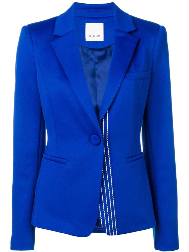 Pinko Stitch Detail Blazer - Blue