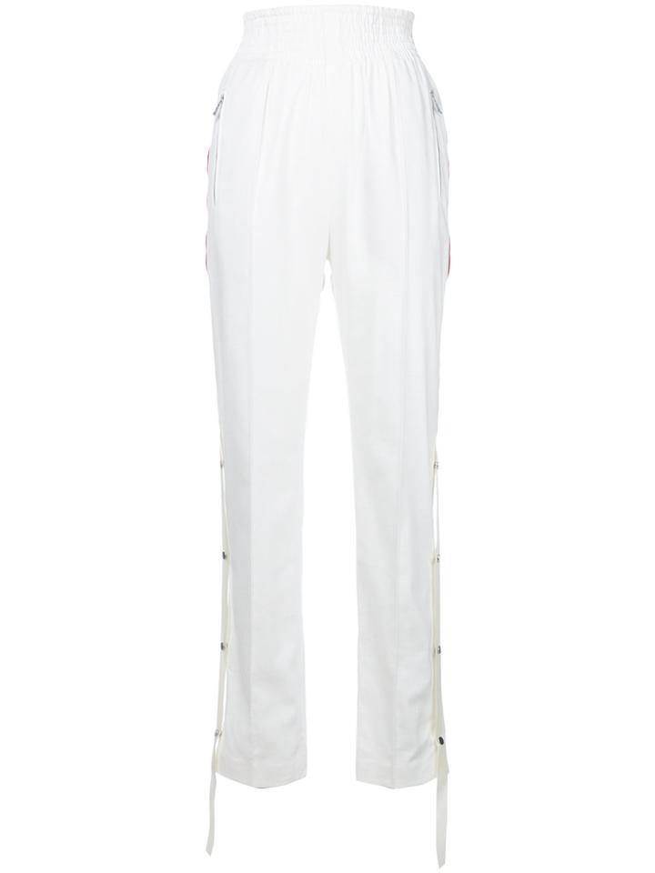 Area Side Stripe Detail Trousers - White