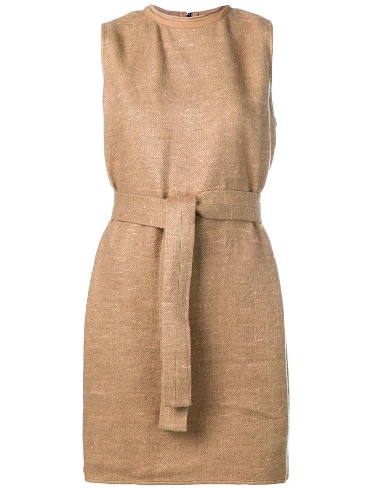 Rick Owens Belted Dress - Neutrals