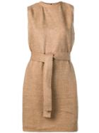 Rick Owens Belted Dress - Neutrals